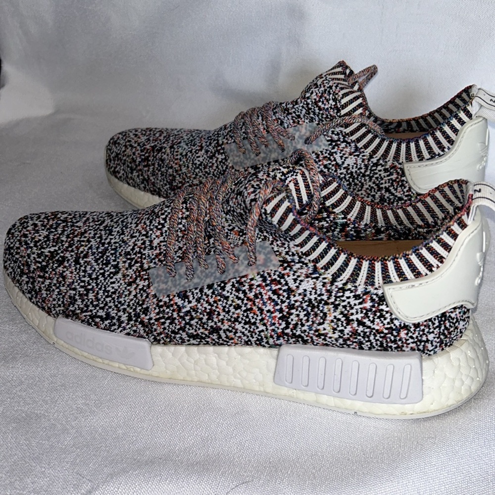 adidas NMD_R1 Primeknit Multicolor Men's Sneakers - Picture 3 of 9